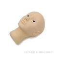 Opened Eyes 3D Rubber Mannequin Head For Cosmetic Makeup Pr